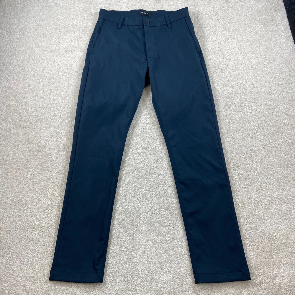 Proof Nomad Pant Mens 29 Navy Blue Technical Stretch Water Resistant Chinos